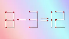 Hjärngåta: Bara ett geni kan säga vilken tändsticka du måste flytta för att få rätt svar