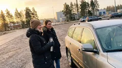 Kort berättelse: Vi stannade vid en avfart och skämtet som fastnade