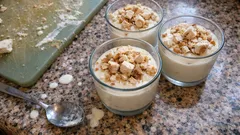 Mousse al torrone i glas – krämig juldessert utan ugn med mascarpone och nougat