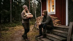 Kort berättelse: Vi hyrde en stuga i februari – men något lät plötsligt helt fel