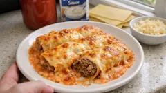 Cannelloni furbi: smart genväg med lasagneplattor och krämig rosésås