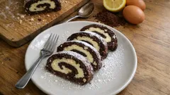 Salame del re – italiensk rulltårta med vaniljkräm och choklad, perfekt att förbereda