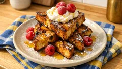 French toast på panettone – julig brunch som räddar torr panettone