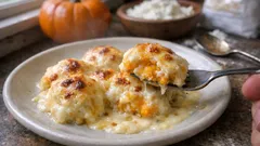 Fiocchi di neve med pumpa och ricotta – gratäng i krämig béchamelsås